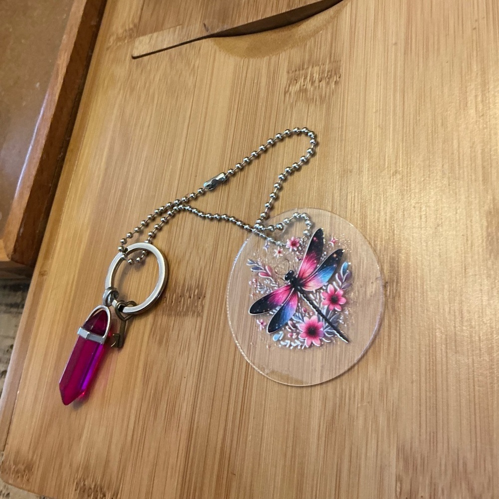 Rearview mirror chain, handmade!  Great car decor!